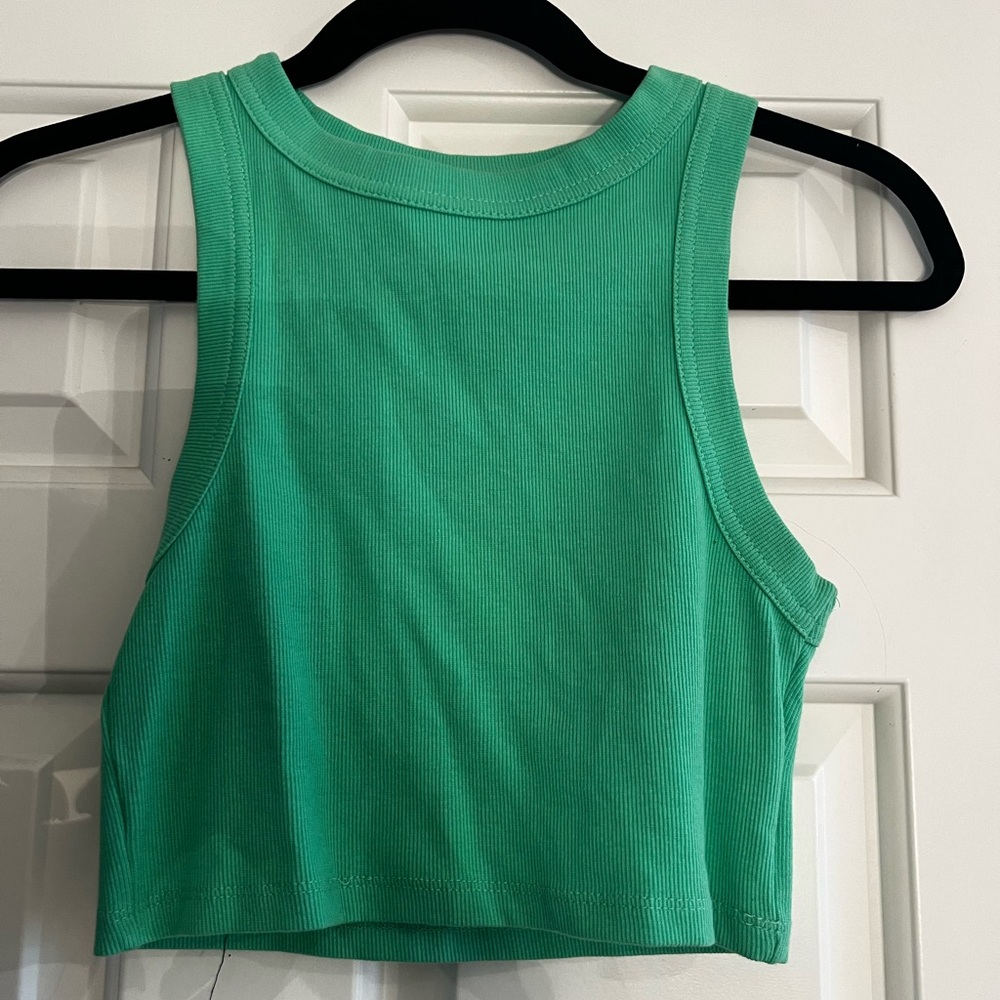 Princess Polly Green crop tank